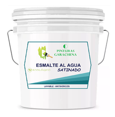 Esmalte al Agua Satinado Blanco GARACHENA 4 gl